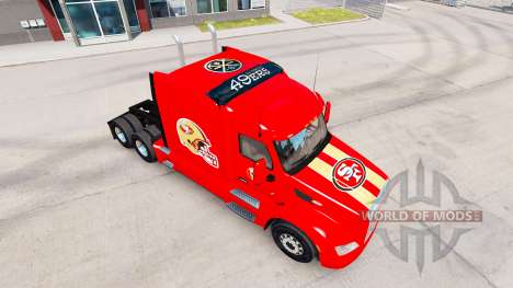 La piel de los San Francisco 49ers en los tracto para American Truck Simulator