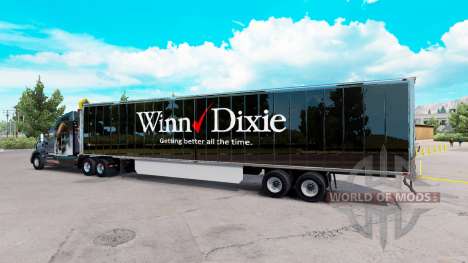 La piel Winn Dixie en el remolque para American Truck Simulator