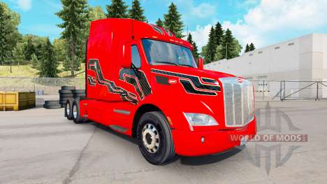 La piel Inserciones de Carbono en el tractor Pet para American Truck Simulator