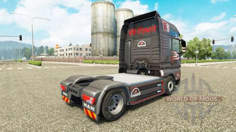 Gris Rojo de piel para HOMBRE camión para Euro Truck Simulator 2