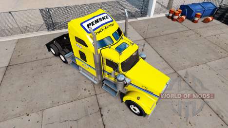 La piel en Penske camión Kenworth W900 para American Truck Simulator