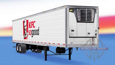 La piel de KFC reefer semi-remolque para American Truck Simulator
