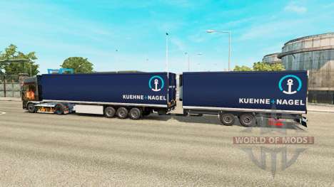 Semi Remolque De La Corona Gigaliner [Kuehne Nag para Euro Truck Simulator 2