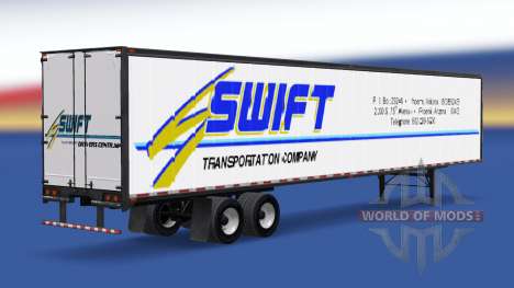 Todo el metal-semirremolque Swift para American Truck Simulator