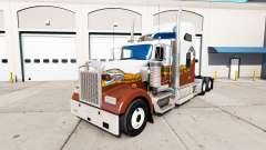 La piel Hatd Camión en camión Kenworth W900 para American Truck Simulator