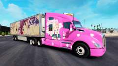 La piel de Sakura para camiones y Peterbilt Kenwort para American Truck Simulator