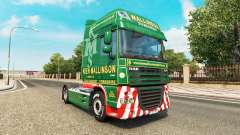 Ken Mallinson skin for DAF truck para Euro Truck Simulator 2