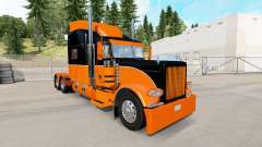 El Negro y el Naranja de la piel para el camión Peterbilt 389 para American Truck Simulator
