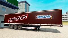 La piel de Snickers en el remolque para Euro Truck Simulator 2