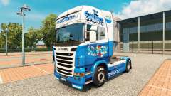 Los pitufos de la piel para Scania camión para Euro Truck Simulator 2