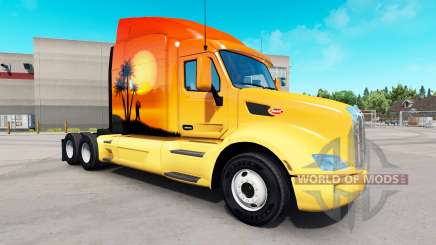 La piel del Sol en el tractor Peterbilt para American Truck Simulator