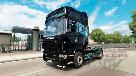 La piel, de color Turquesa de Humo para Scania camión para Euro Truck Simulator 2