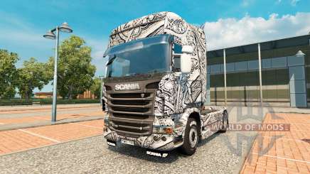 Batik de Indonesia de la piel para Scania camión para Euro Truck Simulator 2