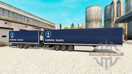 Semi Remolque De La Corona Gigaliner [Kuehne Nagel] para Euro Truck Simulator 2