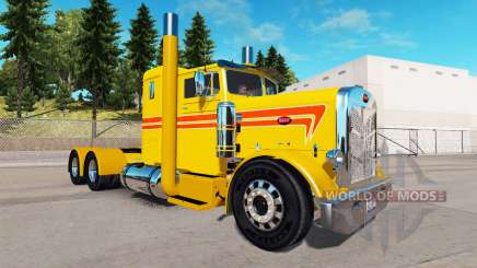 Amarillo Personalizado de la piel para el camión Peterbilt 351 para American Truck Simulator