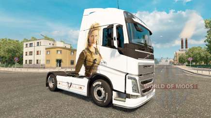 Los vikingos de la piel para camiones Volvo para Euro Truck Simulator 2