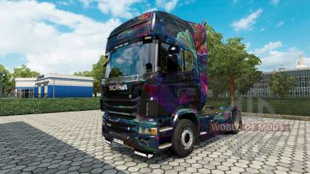 El Fractal de la Llama de la piel para Scania camión para Euro Truck Simulator 2