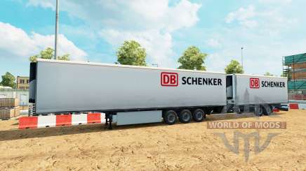 Semi remolque de la Corona Gigaliner [DB Schenker] para Euro Truck Simulator 2