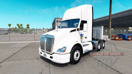 La piel YRC Freight en el tractor Kenworth para American Truck Simulator