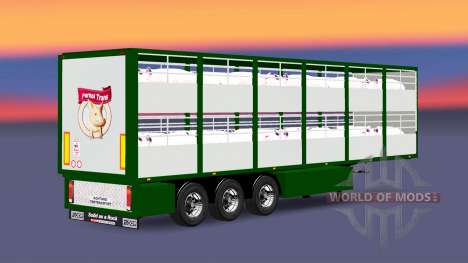 Semirremolque-ganado portador Ferkel Trans para Euro Truck Simulator 2