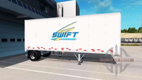 Uniaxial semi-remolque para American Truck Simulator