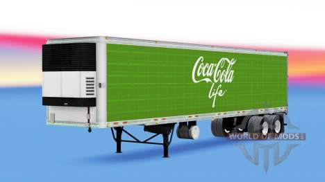 Refrigerado semi-remolque de Coca-Cola de la Vid para American Truck Simulator