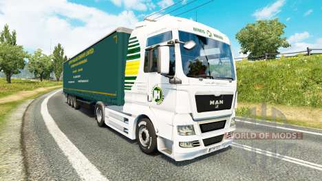 Jeffrys de Transporte de la piel para tractores para Euro Truck Simulator 2