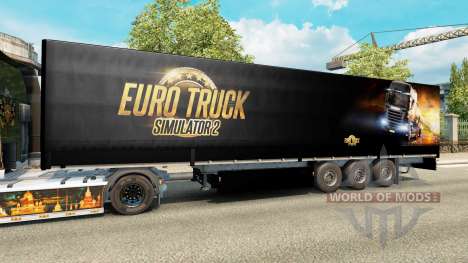 Una colección de skins para remolques para Euro Truck Simulator 2