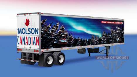 La piel de Molson Canadian en el remolque para American Truck Simulator