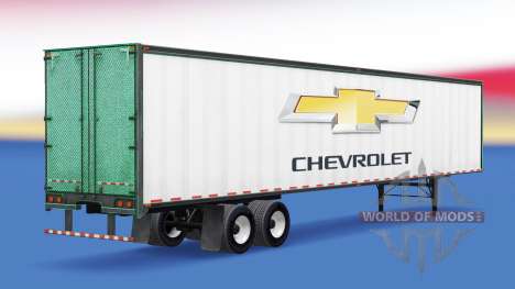 La piel de Chevrolet en el remolque para American Truck Simulator