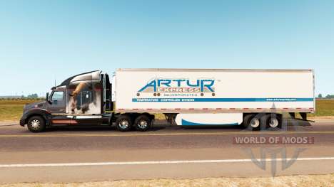 La piel Artur Express en el trailer para American Truck Simulator
