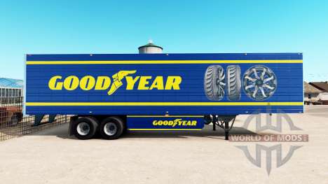 La piel de Goodyear en refrigerada semi-remolque para American Truck Simulator