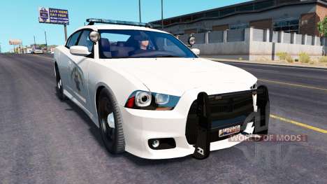 Dodge Charger de la Policía en el tráfico para American Truck Simulator