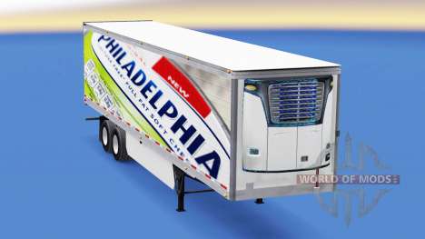 La piel de Filadelfia en el remolque para American Truck Simulator