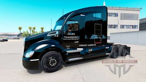 Allen Transporte de la piel para Kenworth tracto para American Truck Simulator