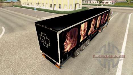 Rammstein skin for trailers para Euro Truck Simulator 2