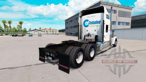La piel Celadón de la Logística en el camión Ken para American Truck Simulator