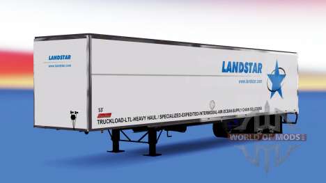 La piel Landstar en el remolque para American Truck Simulator