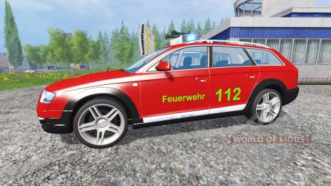 Audi A6 (C6) Avant [feuerwehr] para Farming Simulator 2015