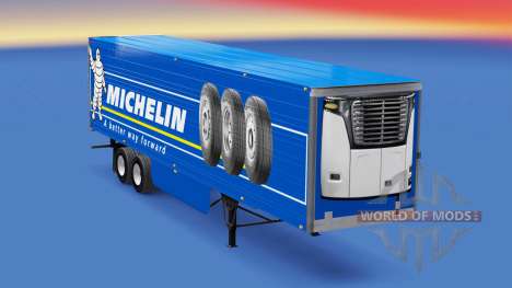 Michelin de la piel en el remolque refrigerado para American Truck Simulator