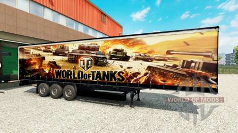 La piel de World of Tanks en semi-remolques para Euro Truck Simulator 2