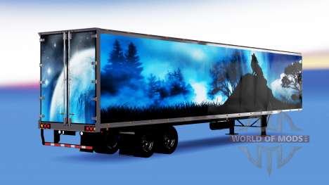 De metal semi-remolque Lobo para American Truck Simulator