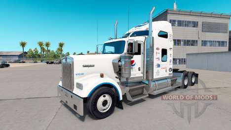 Pepsi piel para el Kenworth W900 tractor para American Truck Simulator