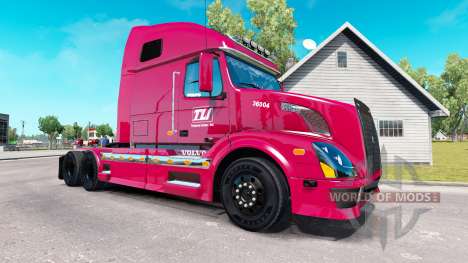 La piel Transco Lines, inc. para camiones Volvo  para American Truck Simulator
