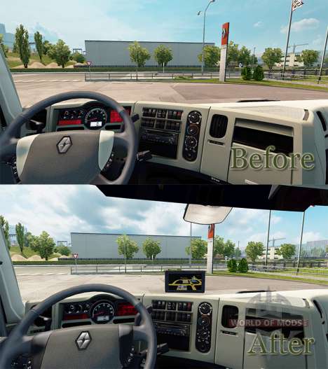 Navegador GPS para Renault para Euro Truck Simulator 2