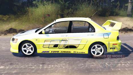 Mitsubishi Lancer Evolution IX [Форсаж 2] para Spin Tires