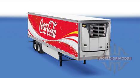 La piel de Coca-Cola refrigerados semi-remolque para American Truck Simulator