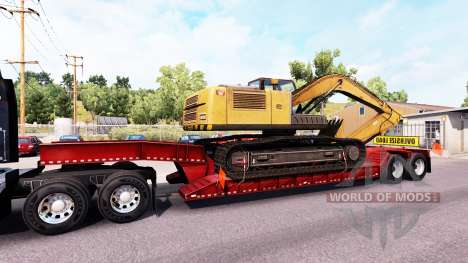 Baja de barrido con carga sobredimensionada para American Truck Simulator