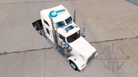 La piel Celadón de la Logística en el camión Ken para American Truck Simulator