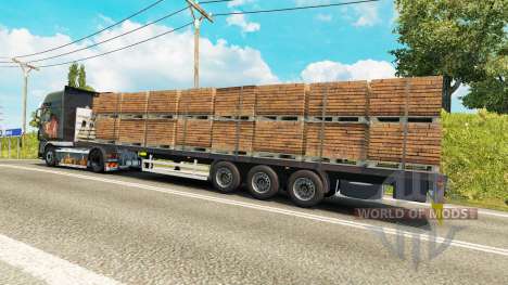 Semitrailer Wielton platform para Euro Truck Simulator 2